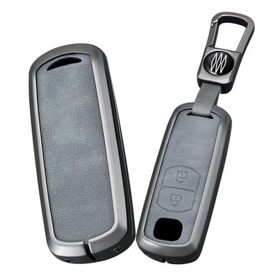 [ontto] Mazda Key Case Key Cover PU Leather Alloy Key Holder Compatible with Mazda