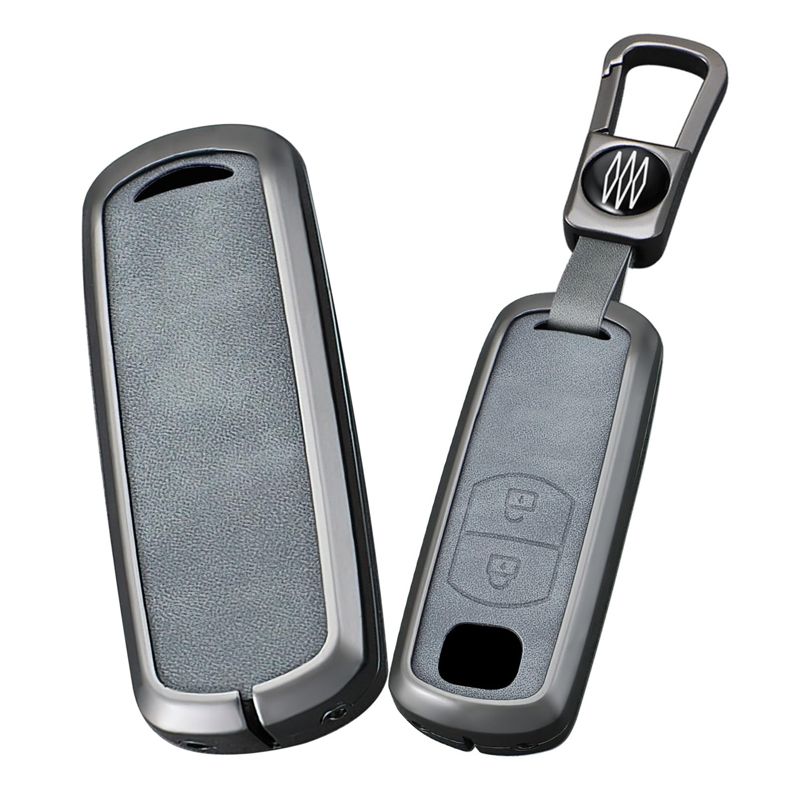 [ontto] Mazda Key Case Key Cover PU Leather Alloy Key Holder Compatible with Mazda M