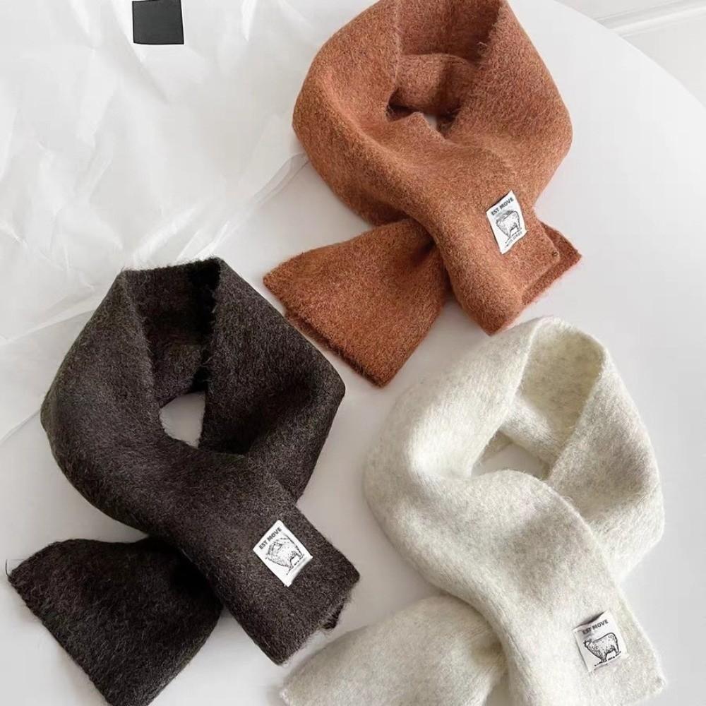 Fashion Design Cross Neck Scarf Soft Knitted Small Neck Scarves Autumn Winter Season