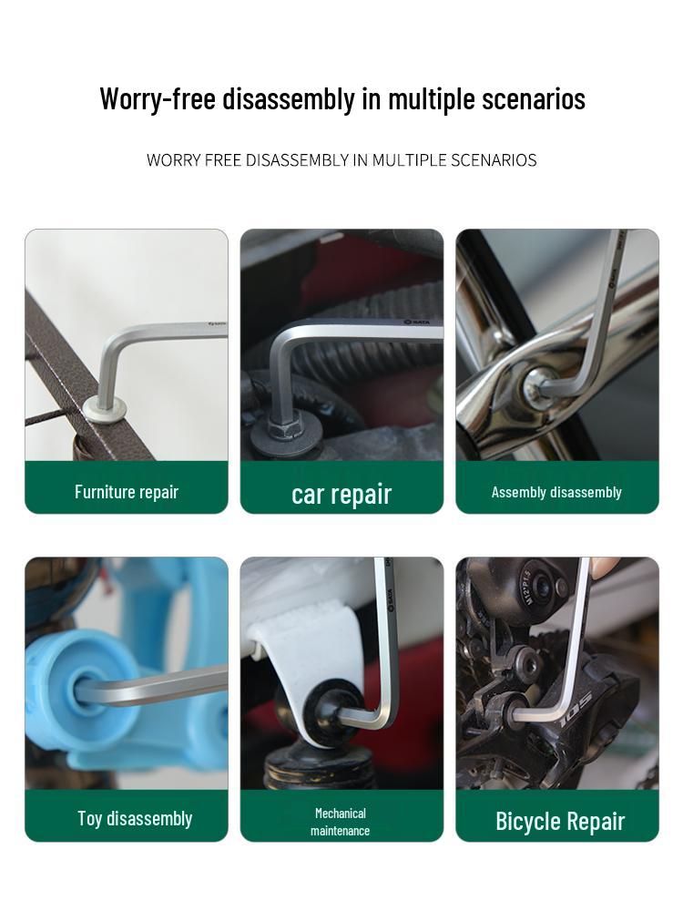 SATA Hex Wrench Set: Household Tools with Hexagonal Sockets & Screwdrivers