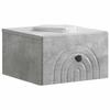 Wall Mounted Nightstand Concrete Gray 33 x 34.5 x 20 cm