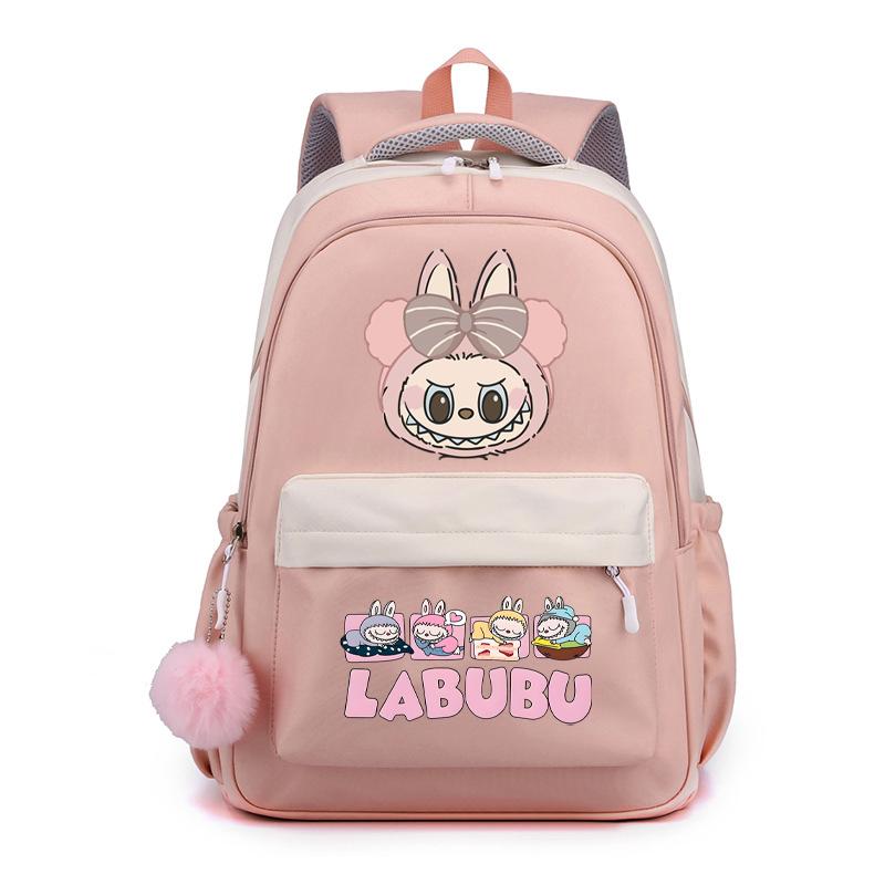 Cute Cartoon Printed Backpack Student Kid Schoolbag Women Large Capacity Waterproof Bookbag Kid Birthday Gift Travel Bag
