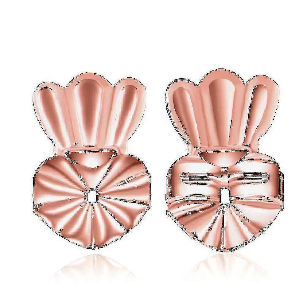 Earring Lifters,hypoallergenic Earring Backs For Droopy Ears,adjustable Crown (3 Pairs, Gold, Silver, Rose Gold)