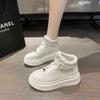 High Top Women's Platform Shoes Autumn New Casual Sports Shoes Girls Thick Soled Small White Shoes Soft Soled Running Sneakers