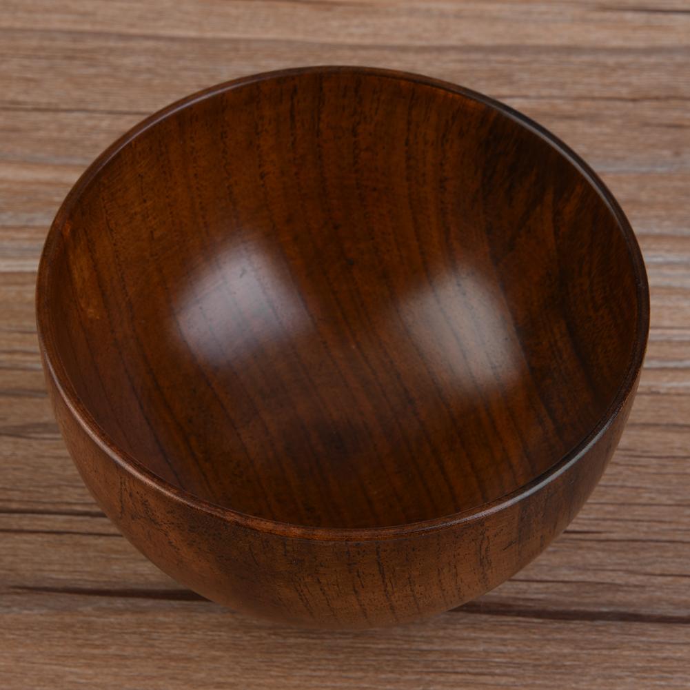 Child Kid Natural Wooden Handmade Bowl Food Container Heat resistant Tableware (11cm)