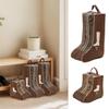 3er-Pack Stiefelaufbewahrungstaschen Tragbare Tasche mit Reißverschluss für hohe und kurze Stiefel Staubdichte Reise-Schuh-Organizer