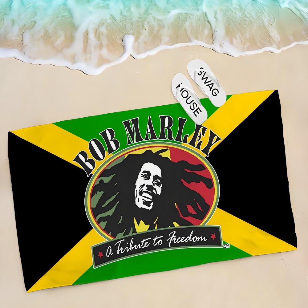 1ks Bob Marley Jamajka Reggae Ručník Dětský Plážový Ručník Letní Ručník na Plavání Sprchu Koupelnové Potřeby