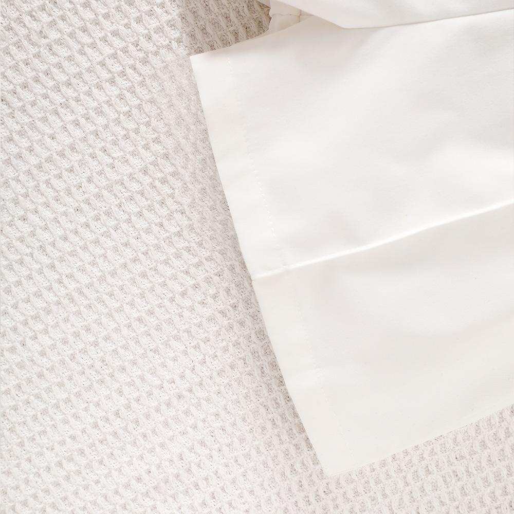 8-12Y Children's Clothing New Girls Spring and Summer Short-sleeved Knitted Top Kids Shorts Suit