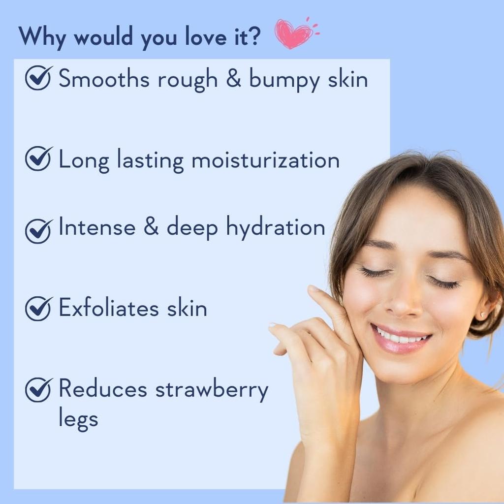 WishCare 10% AHA + 1% BHA Body Lotion for Men & Women - Body lotion for dry skin - Detans, Smooths Rough & Bumpy Skin 200ml