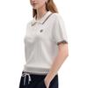 Fila Heritage Elegant Lifestyle Pullover Short Sleeve Polo Shirt Women Tops F11W638417F-WT