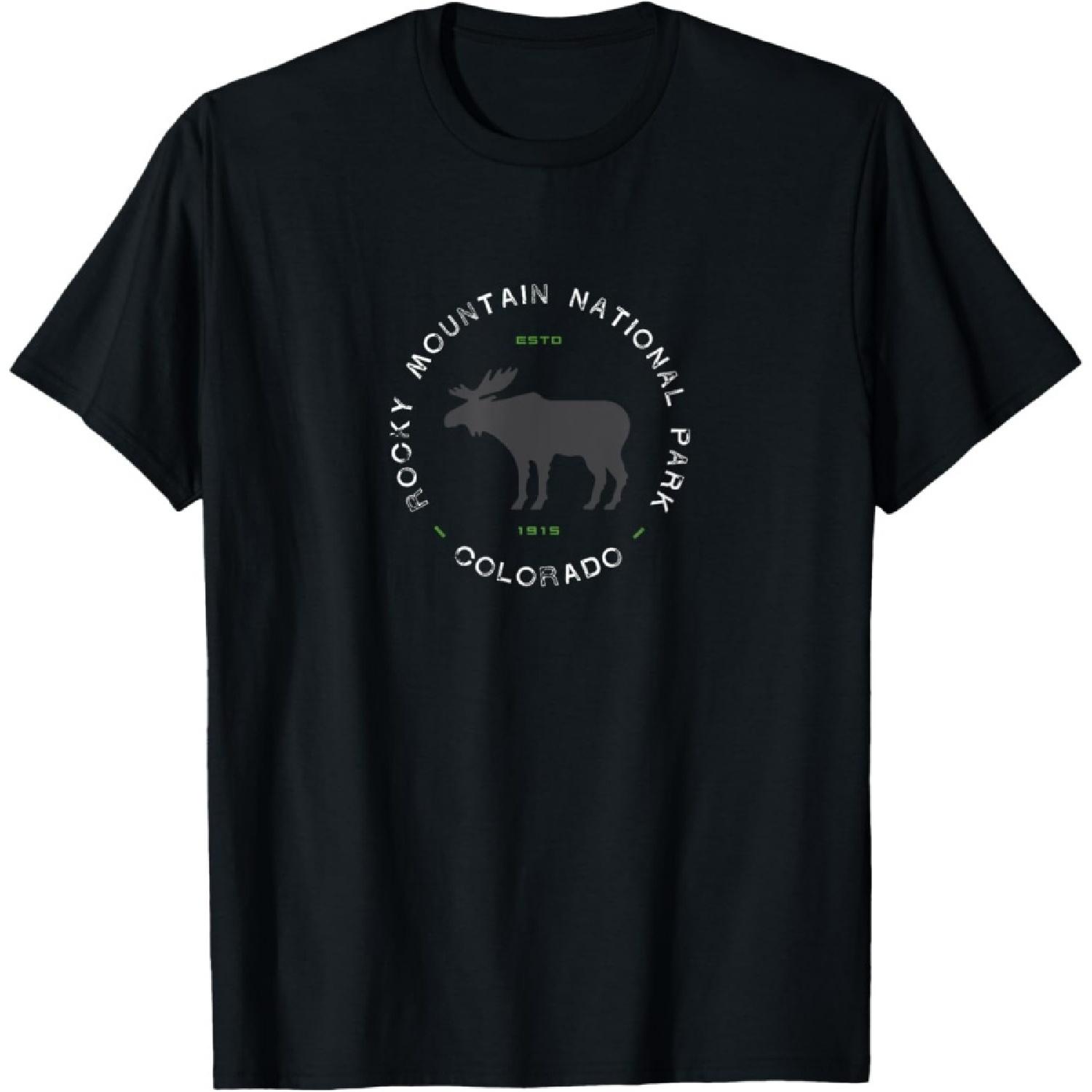 Rocky Mountain National Park Retro Vintage Graphic T-Shirt S