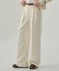 Deuloupisumeon Tosti Brushed Double-Pleat Wide Slacks [Charcoal]