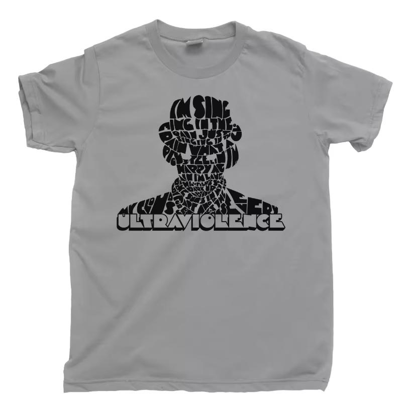 A Clockwork Graphic Cotton T-shirt Unisex Women Men Orange Fashion Top Casual Short Sleeve Streetwear Classic