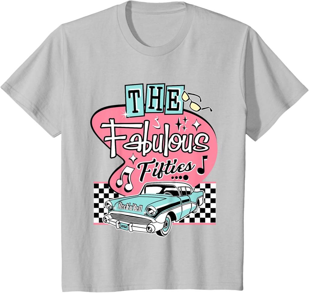 50er Rockabilly Vintage 1950er Kleidung Für Damen Herren Sock Hop T-Shirt