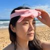 Neuheit Palme Visier Stirnband Kunststoff Palme Sonnenhut Lustiger Outdoor Strandhut Outdoor Aktivitäten