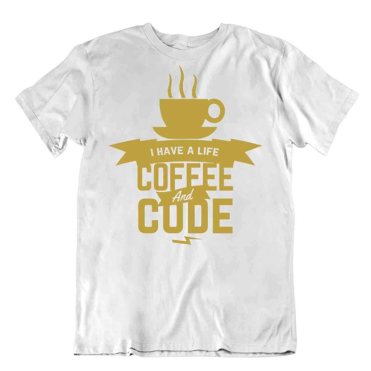 Coffee And Code T-Shirt Programmer Shirt Funny Funny Life Tee Apparel T S