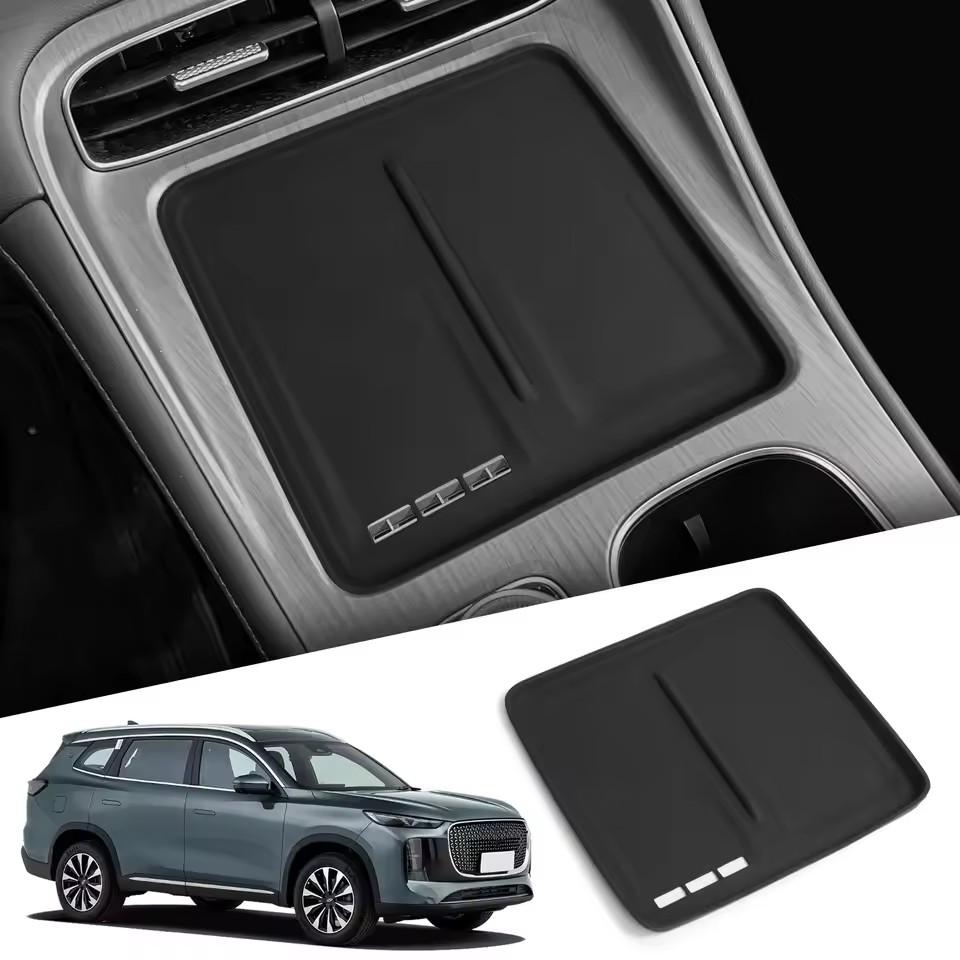 Left Rudder for Chery Tiggo 8 Plus / FULWIN T8 2025 Anti-Slip Pad Silicone Center Console Wireless Charger Interior Accessories
