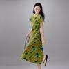 SOFSIL Women's 100% Mulberry Silk Print Dress