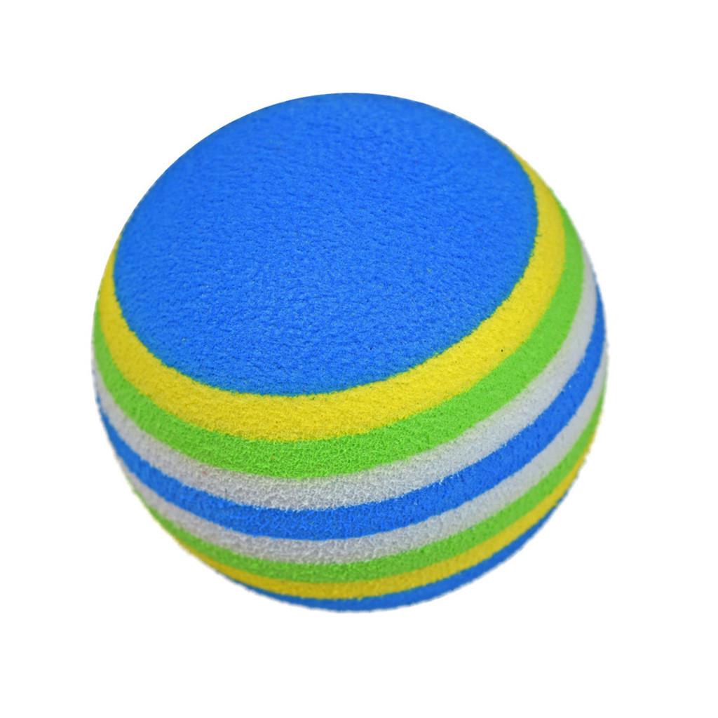 Cheap 20Pcs/Pack Rainbow Stripe Foam Sponge Golf Balls Swing Practice