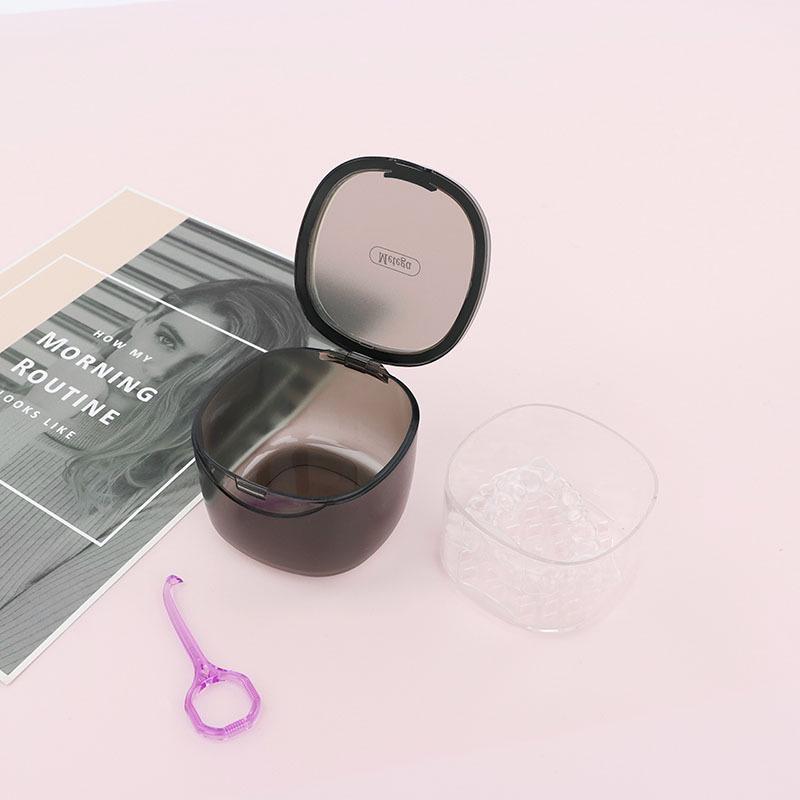 Portable Orthodontic Retainer & Denture Cleaning and Storage Box