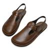 Fashion Business Summer Men Sandals Genuine Leather Mens Casual Shoes Outdoor Men Leather Sandals for Men Beach Shoes Comfy Roman Shoe