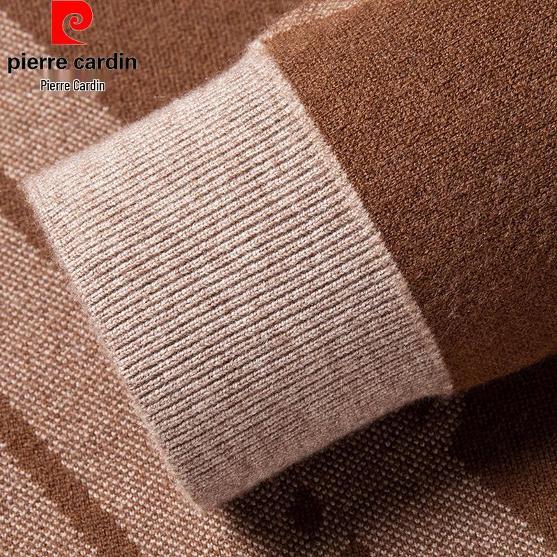 Pierre Cardin Men's V-Neck Lamb Wool Blend Sweater