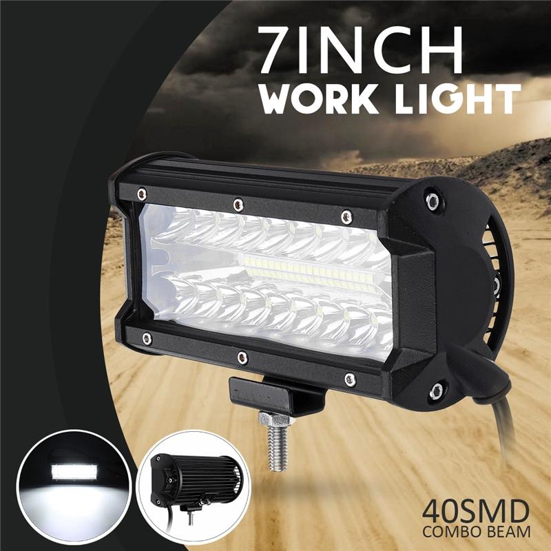 500W 4x4 SUV ATV 12V 24V DC 9~32V 7 Inches Combo Led Light Bars Spot Flood Beam Waterproof Work Driving Offroad Car Tractor Truck