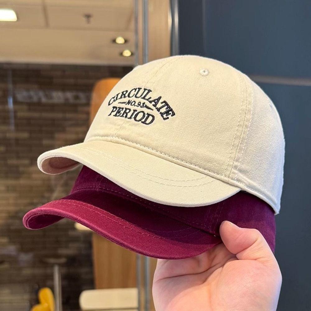 Adjustable Vintage Duck Tongue Cap Letters Outdoor  Letters Baseball Hat  Summer