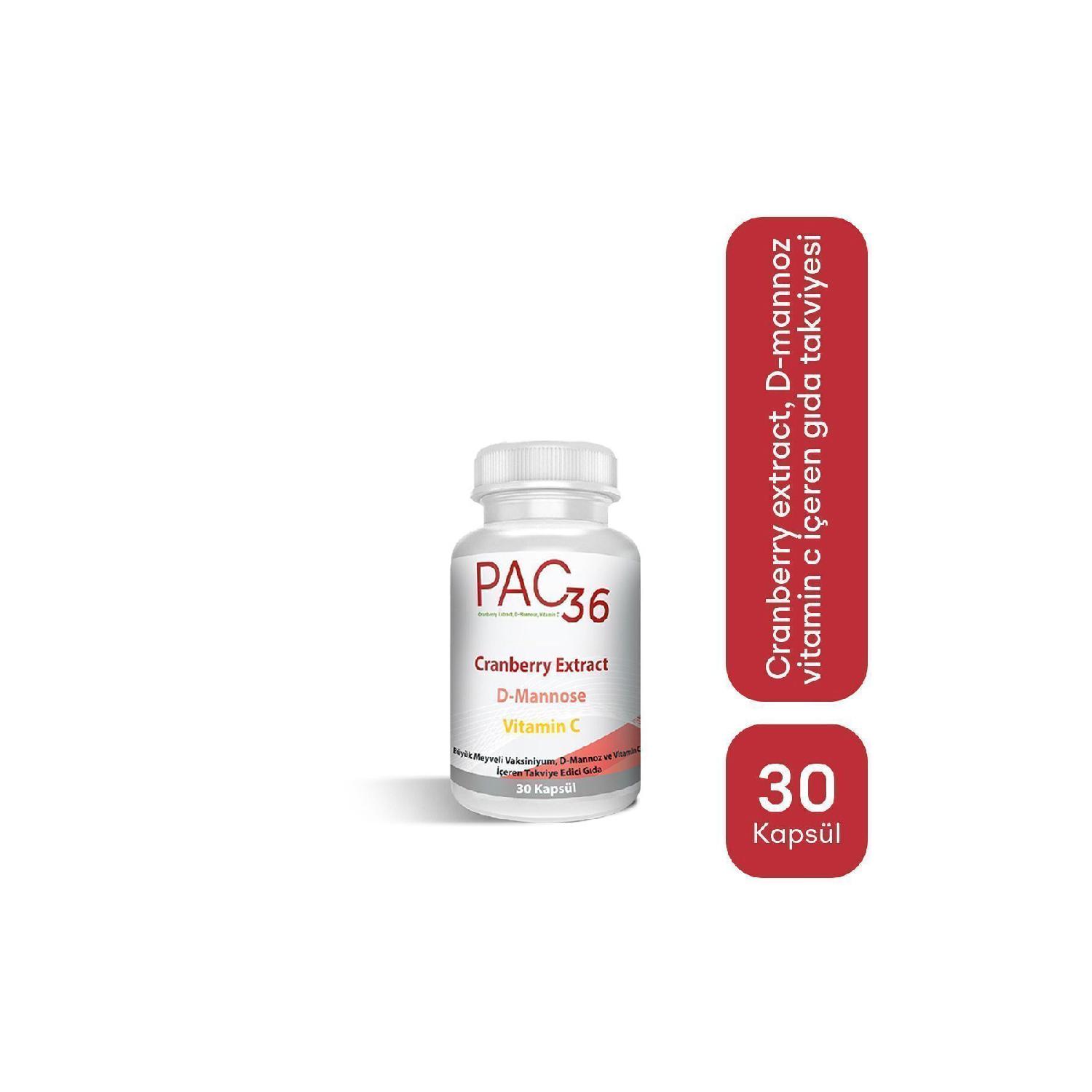 

Cranberry Extract D-mannose Vitamin C 30 Capsules
