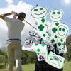 CRAFTSMAN Fairway Wood Cover Fairway Wood Headcover with Number Tag Cute Clover Smile (Single) (3, 4, 5, 7, X) Elastic,