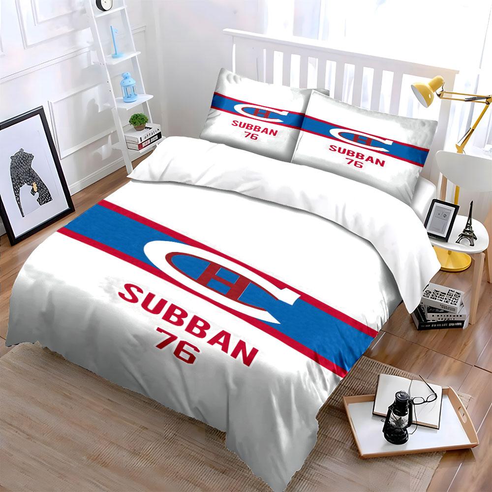 "SUBBAN 76 Hockey Logo Design Bedding" Print Bedding Set Duvet Cover Pillowcases (1* Duvet Cover 2* Pillowcases Do Not Include Comforter)