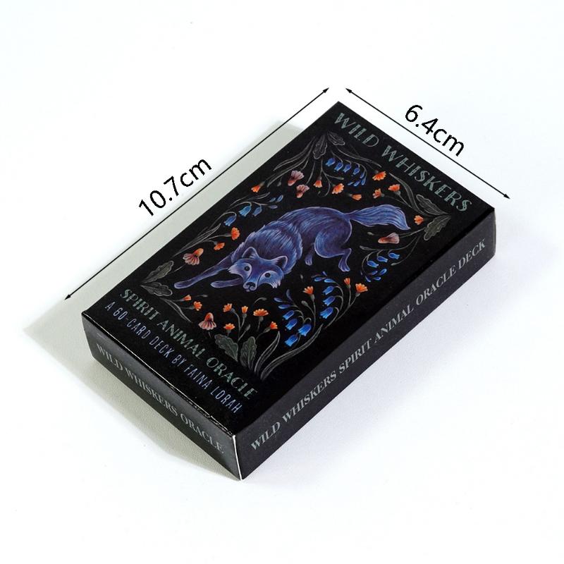 10,3 X 6 cm Wild Whiskers Spirit Animal Oracle kortspill