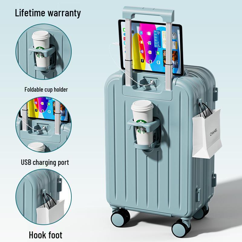 2025 Durable Travel Suitcase with Combination Lock for Students and Adults