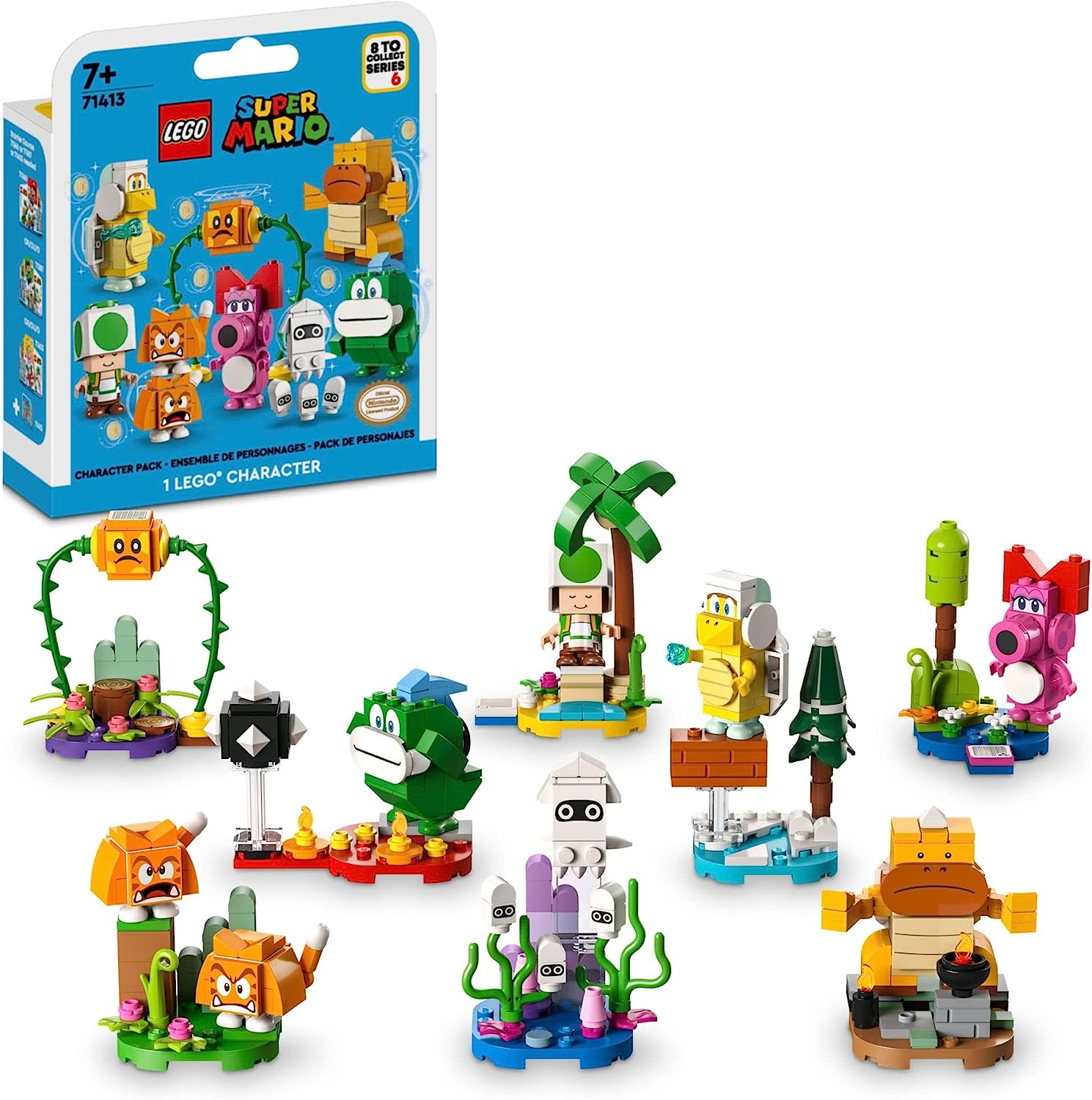 

Наборы персонажей LEGO Super Mario — серия 6 71413, коллекционные загадочные фигурки для детей, в сочетании с набором для начинающих для дополнительных игр