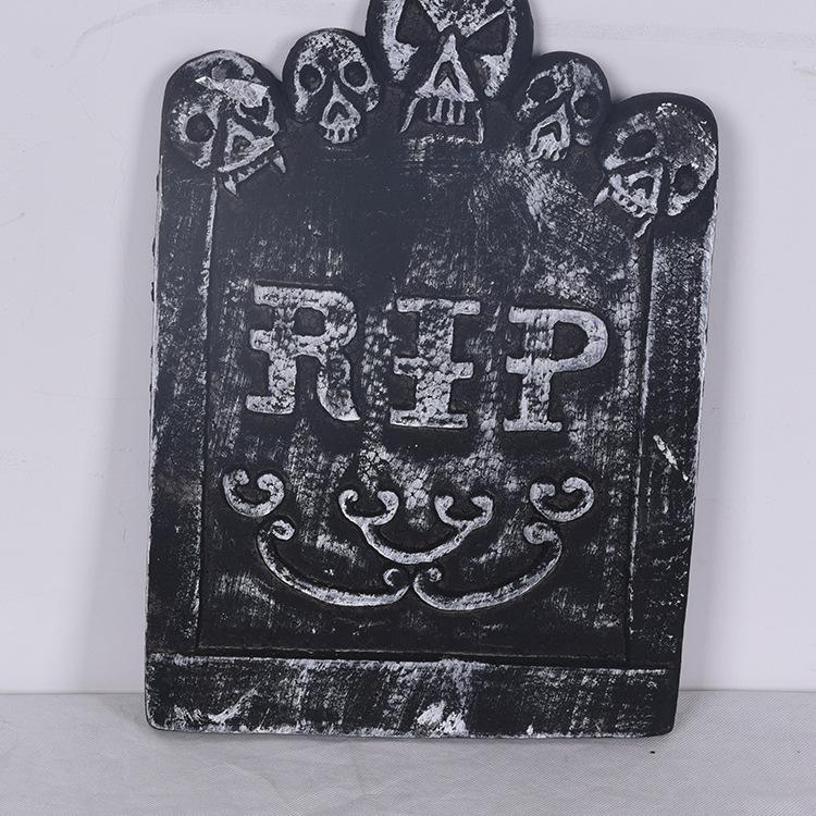 Halloween Haunted House Decoration Tombstone Haunted House Bar Set Arrangement Foam Tombstone Photography Props