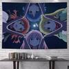 Anime Live Band Tapestry Wall Hanging School Girls Guitars Drums Concert Aesthetic Wall Art Dorm Bedroom Decor