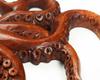 Hand-Carved Wooden Octopus Wall Decor – Nautical Marine-Themed Hanging Art Statue