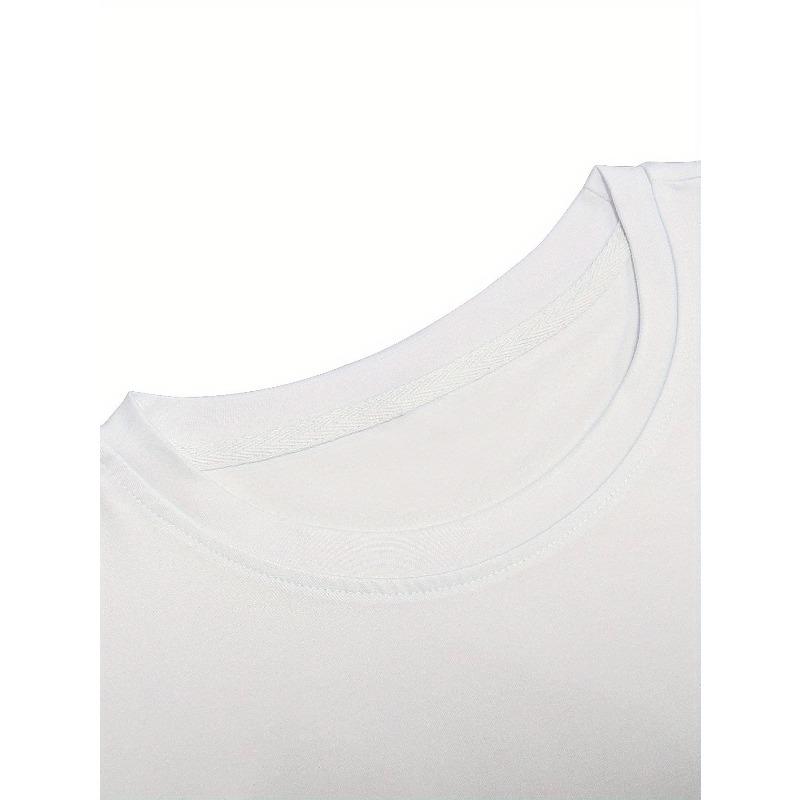 European Sizes Men's Vintage-Inspired Fashion T-Shirt with Geometric Lettering, Crew Neck, Short Sleeve, Weekend Casual - Summer Sports Tee