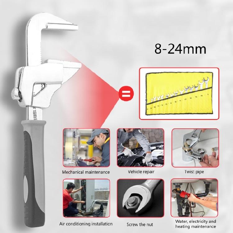 Adjustable Spanners Self Adjusting Wrench F Type Wrench Water Pipe Repair Spanners