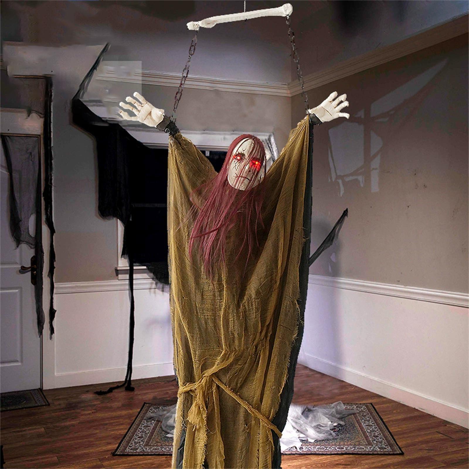 

Halloween Glow Witch Decoration Props Witch Holiday Party Haunted House Atmosphere Decorations One Size