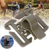 10 pcs Adjustable Drink Tube Clip Rotatable Outdoor Backpack Buckle Backpack AccessoriesBrown
