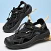 New Summer Men's Bag Head Sandals Breathable Live Broadcast Explosion Casual Large Size Beach Shoes Hollow Mesh Shoes