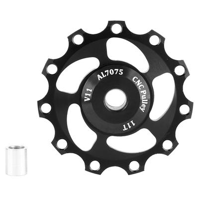 GUB Leichte 11T Mountainbike Fahrrad Schaltwerk Riemenscheibe Führungsrad (Schwarz)