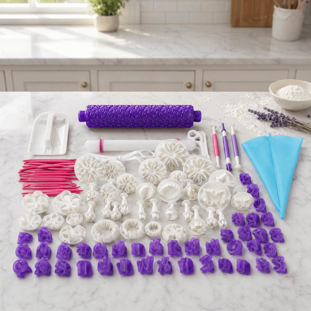 Complete Baking Tool Fondant Cake Cutter Set Fondant Letter Cutters  For Baking Projects
