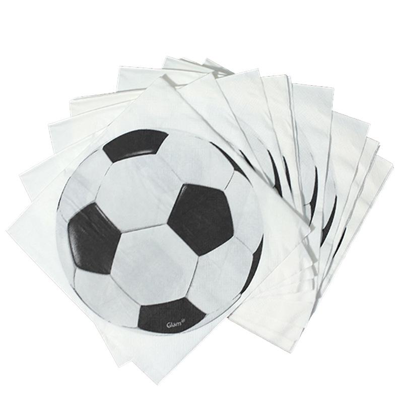 Football-Themed Birthday Party Decoration & Tableware Set