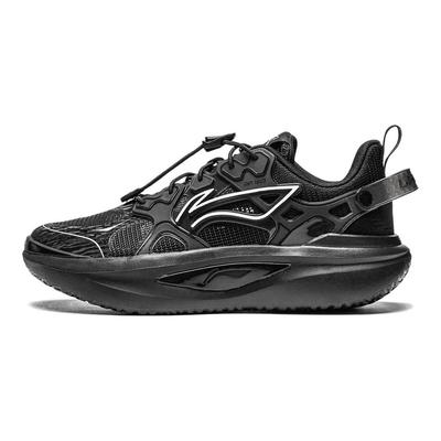 Li Ning Youth  Childrens Starry Comfortable Shock Absorption Low Top Running Shoes Kids Running Shoes Black YKCU142-5