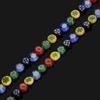 High Quality Flat Round Shape Multiple Patterns Smooth Glass Beads For Jewelry Decoration Making DIY Bracelet Necklace Earring