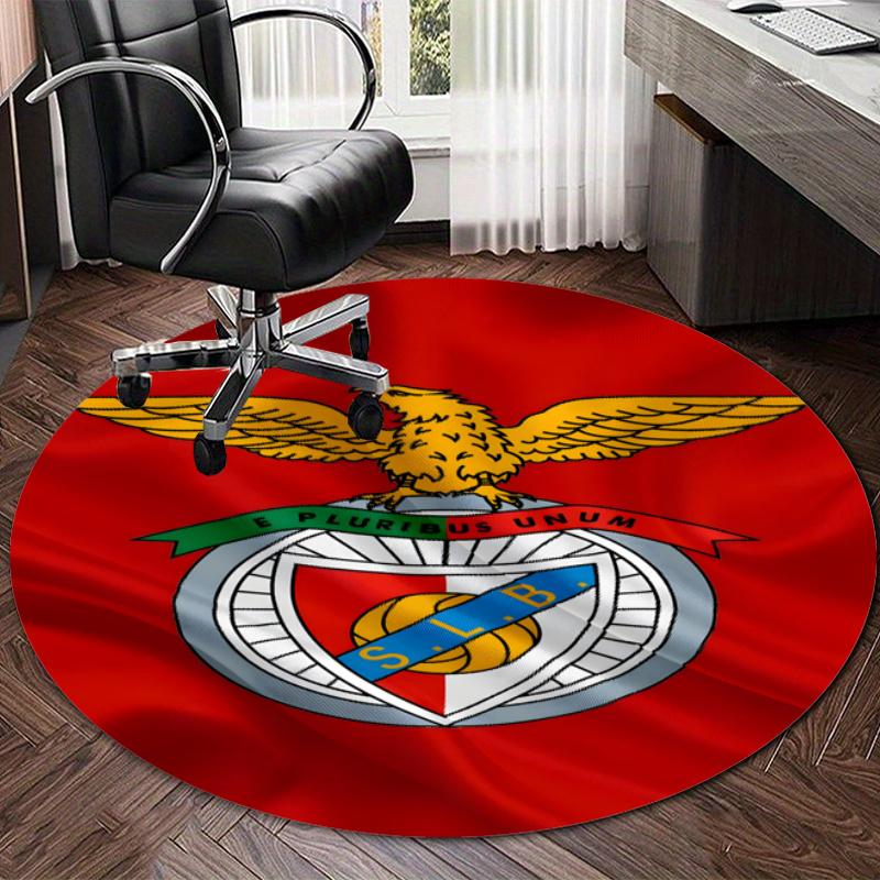 Personalized B-Benfica Round Chair Office Rug - Perfect for Mat, Office Chair & More - Ideal Gift for Birthdays and Holidays