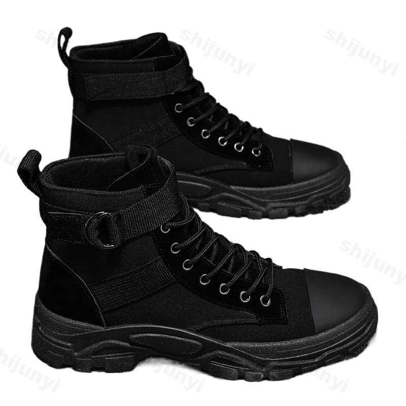 Men Cowboy Boots Trend Casual High Top Sneakers Men Autumn New Leisure Shoes Roman Sport Outdoor Sneakers Male Boots