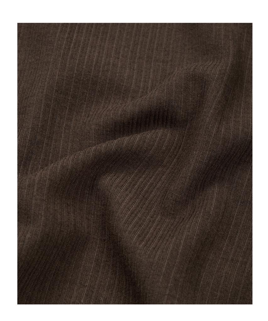 Etce (Base) Full Knit Zip Up (Brown)